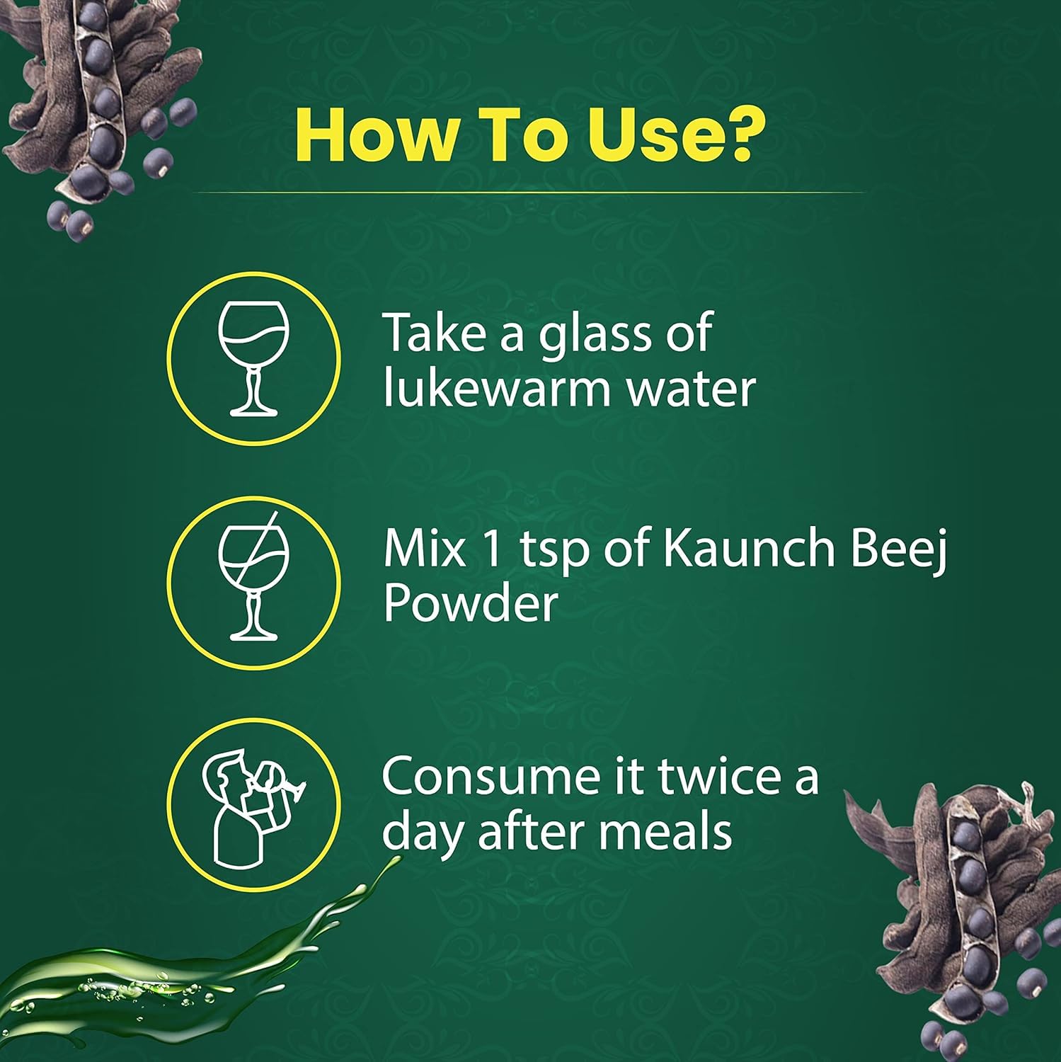 Vegan-friendly Ayurvedic Kaunch Beej Powder