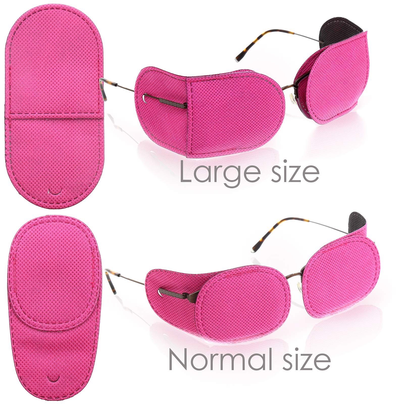 Breathable, skin-friendly pink eye patches designed for comfortable wear