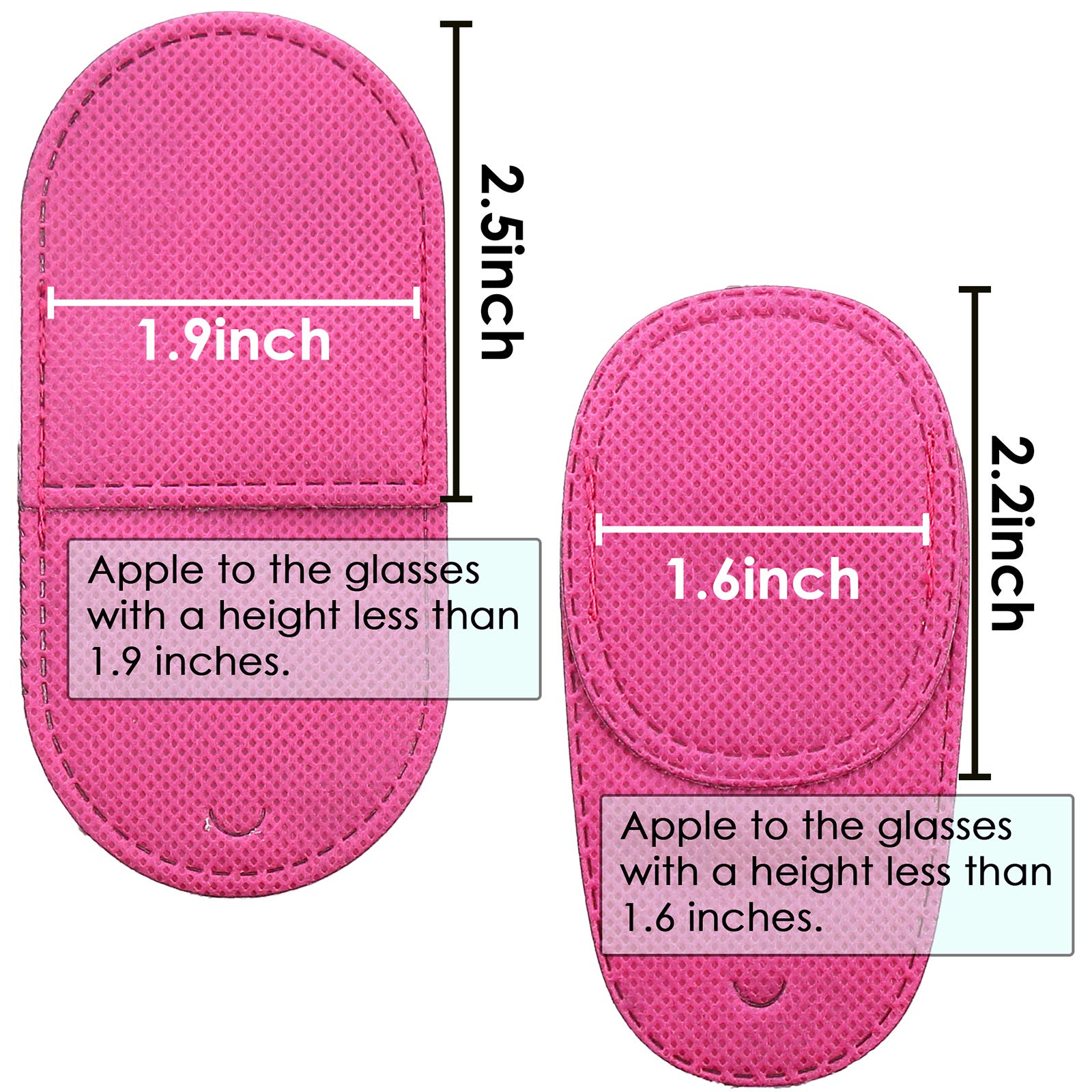 Lightweight patches compatible with left or right eye
