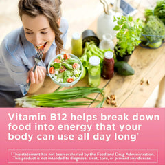 Vegan B12 gummies with cherry flavor and organic ingredients