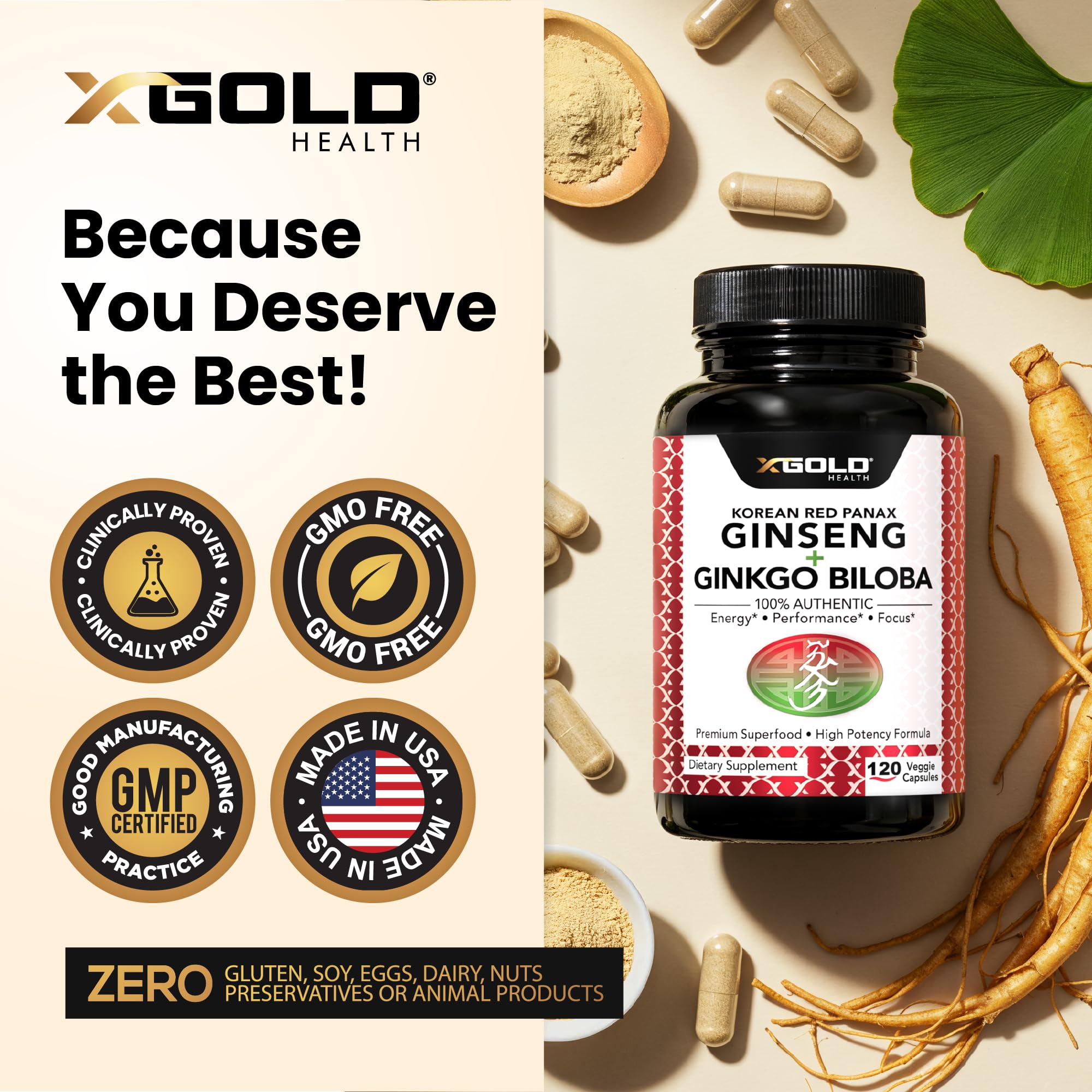 Vegan capsules for energy and focus