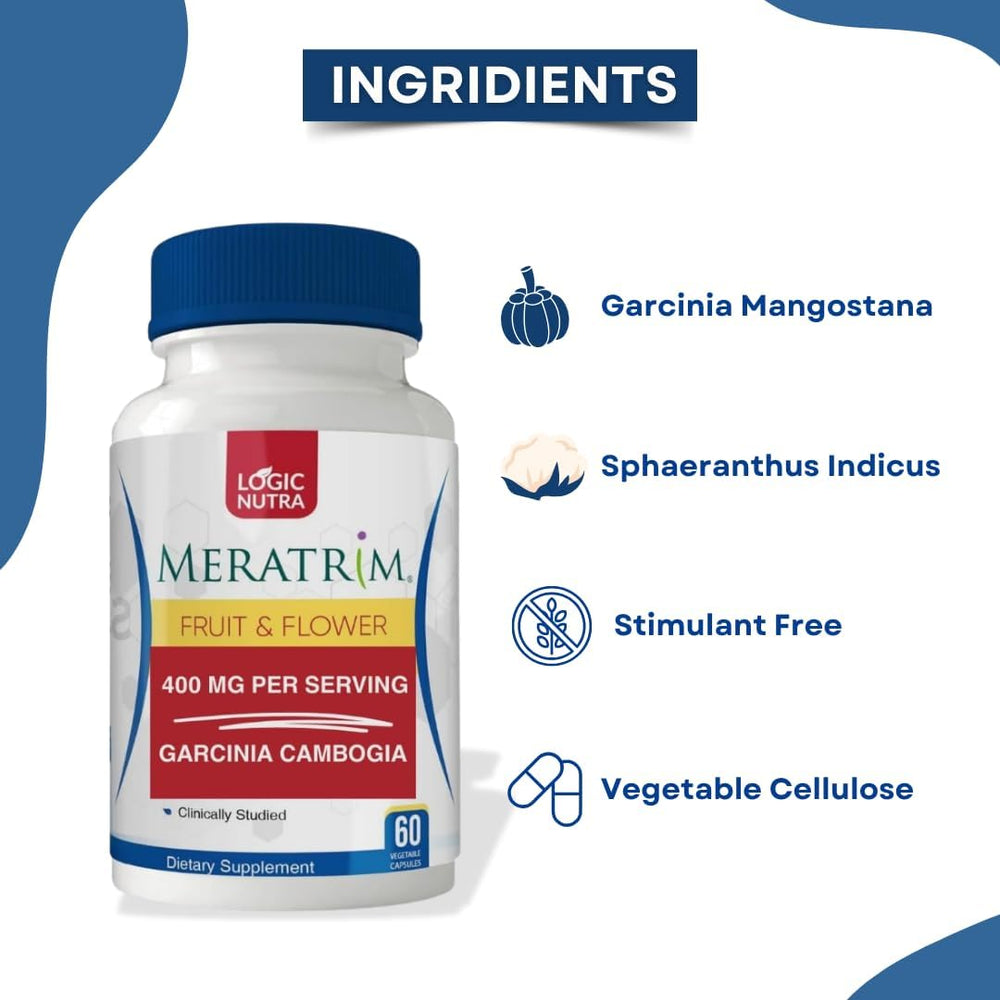 Vegan capsules from Logic Nutra Meratrim showcasing plant-based nutrition.