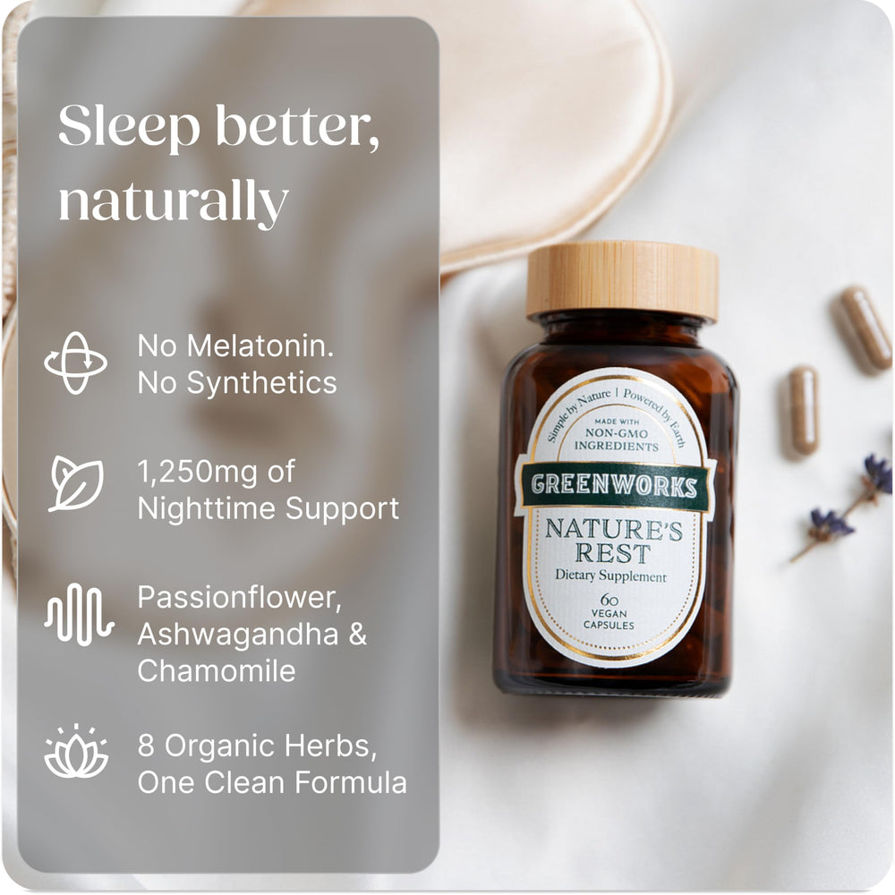 Vegan capsules filled with organic herbal blend