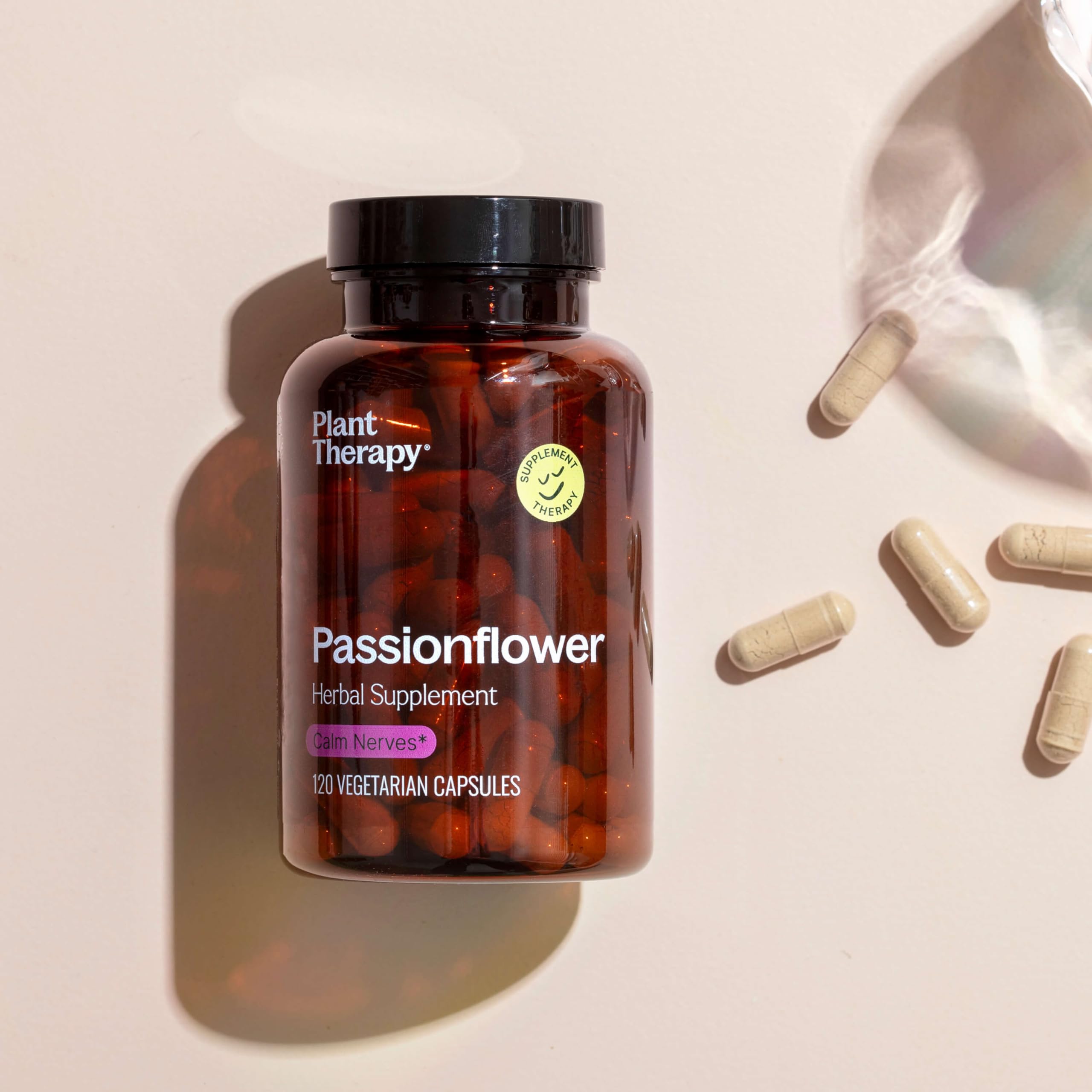 Vegan vegetarian capsules containing passion flower extract