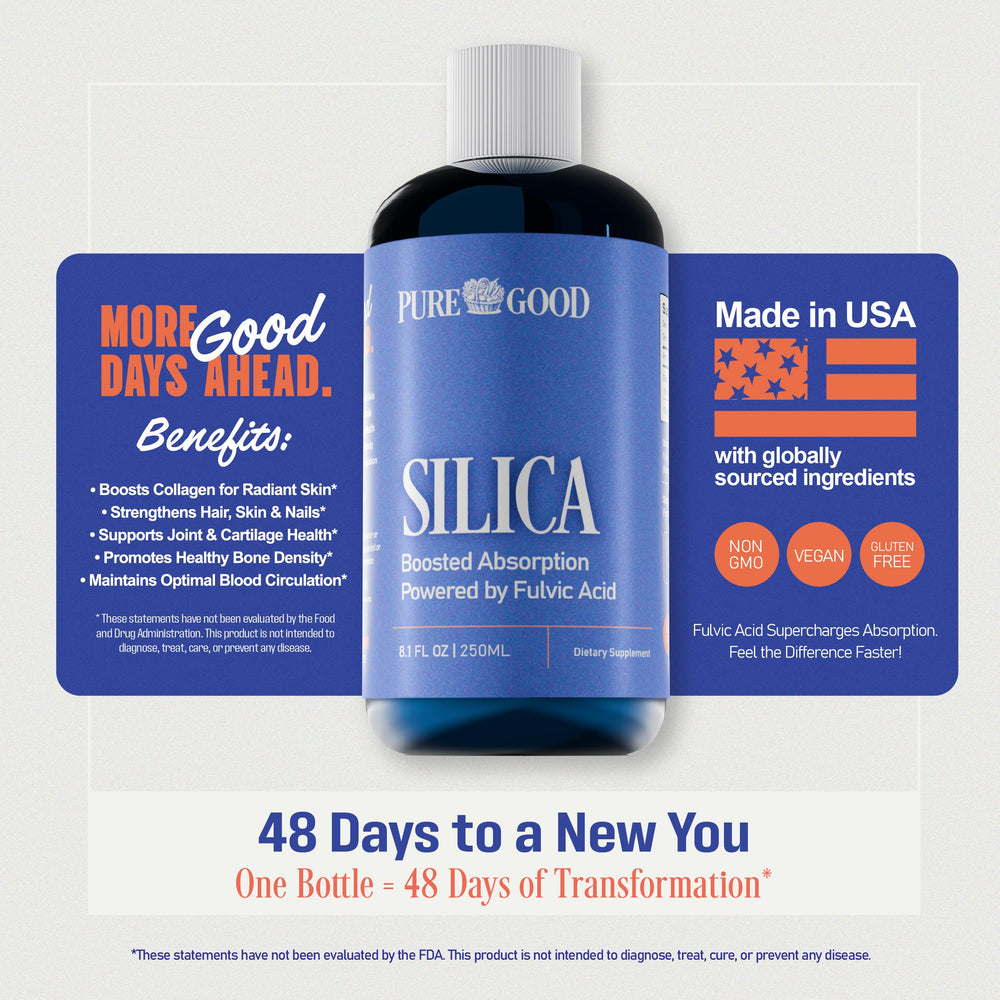Vegan collagen booster silica supplement