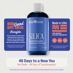 Vegan collagen booster silica supplement