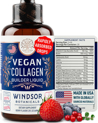 Vegan Collagen Builder Liquid bottle front view