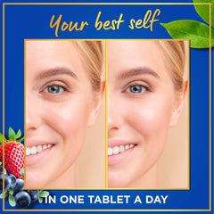 Vegan collagen supplement for women and men – plant-based tablets