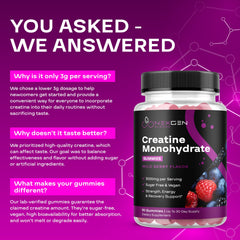 Vegan Creatine Gummies for women and men close-up