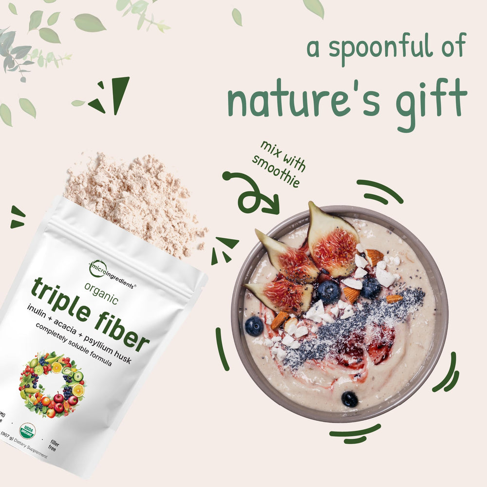 Vegan-friendly organic fiber powder