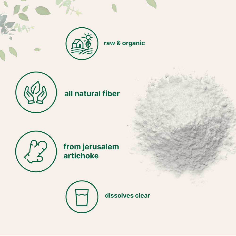 Vegan-friendly inulin fiber powder