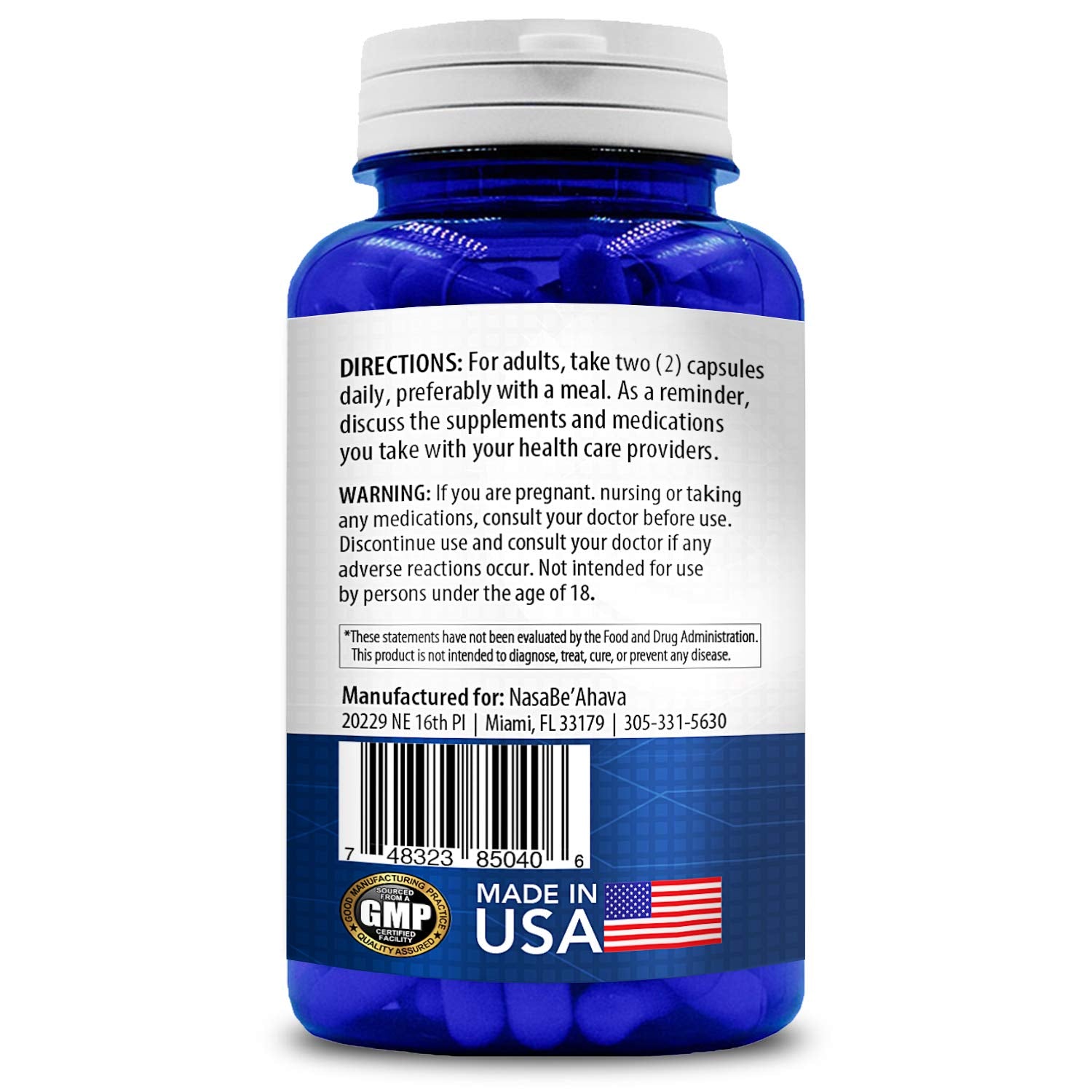 Ingredients of vegan-friendly pterostilbene 150mg