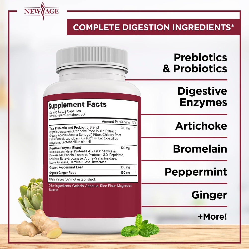 Vegan-friendly digestive supplement capsule