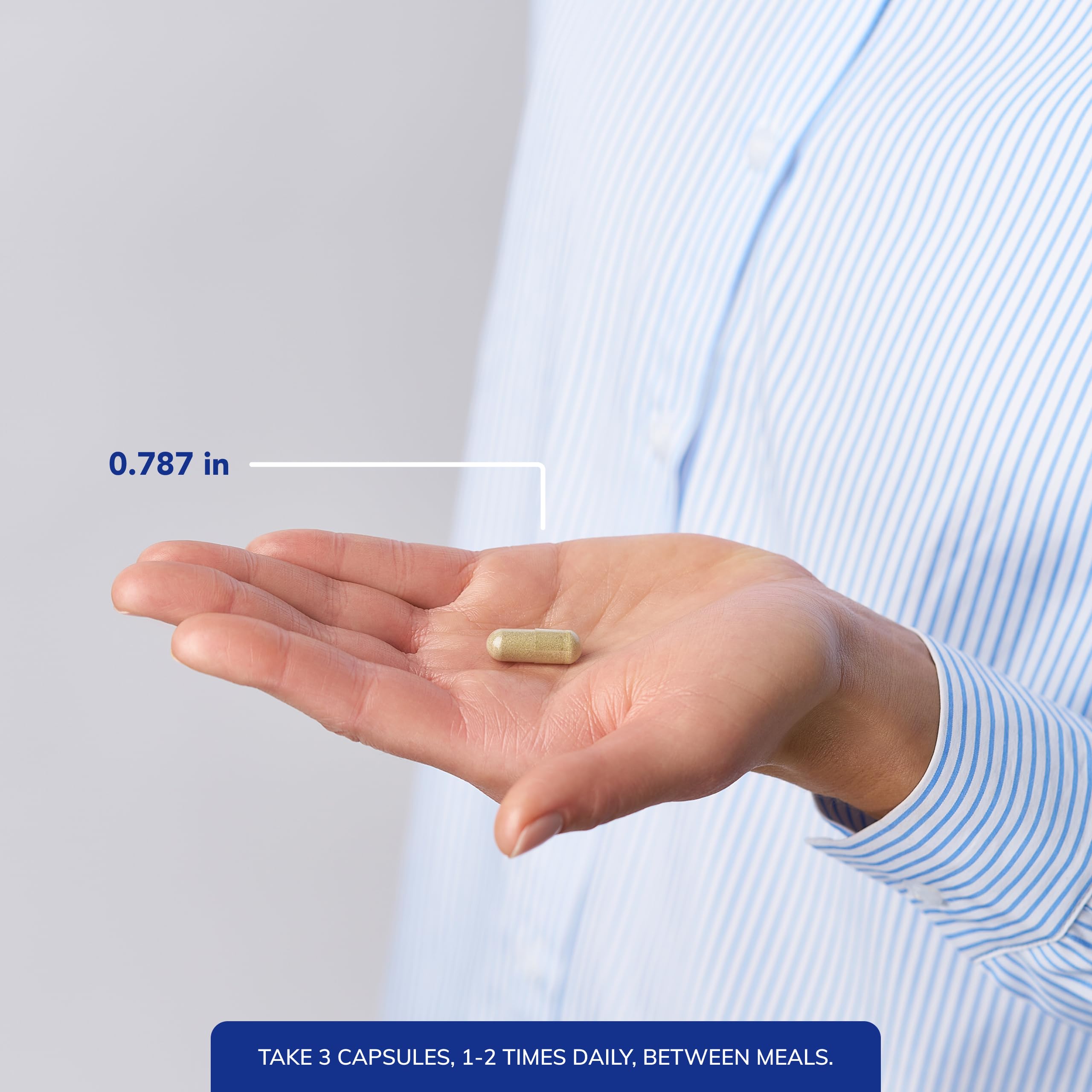 Vegan and gluten-free glycine supplement capsules