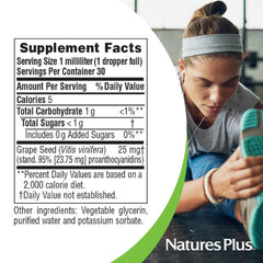 Vegan gluten-free grape seed drops by Natures Plus