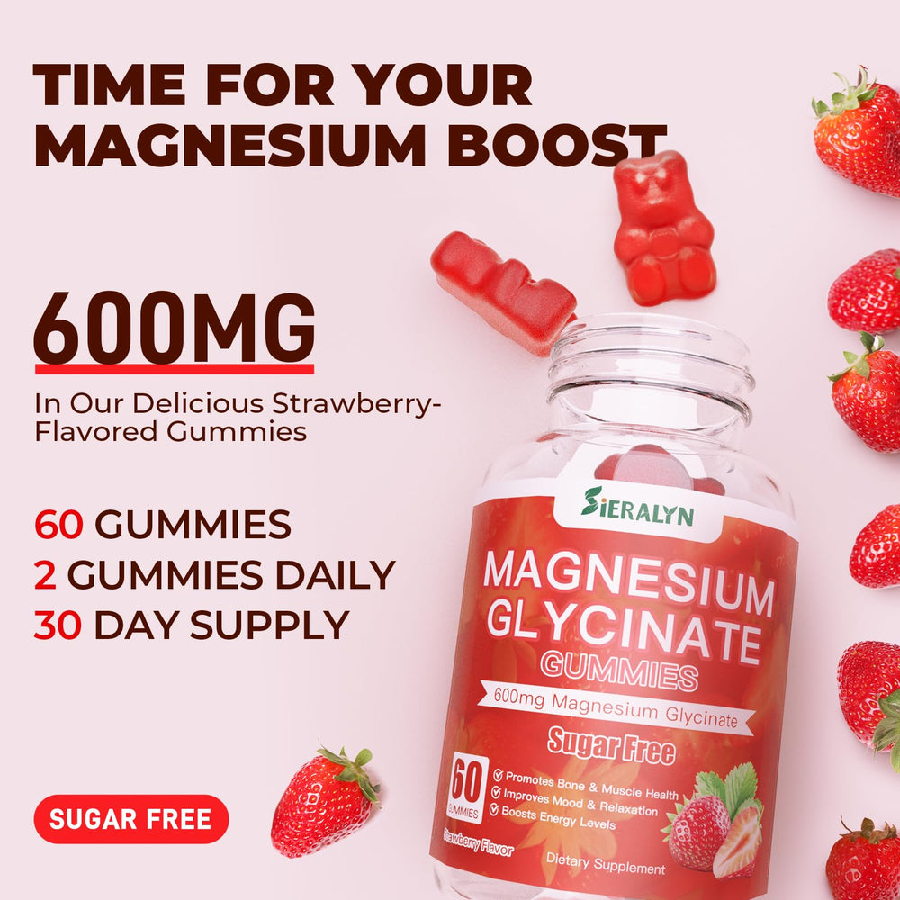 Vegan and gluten free magnesium glycinate gummies