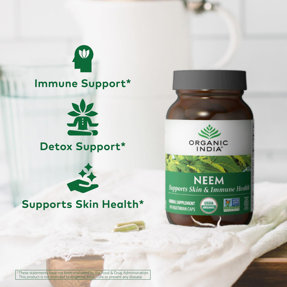 Vegan and gluten-free neem leaf capsules