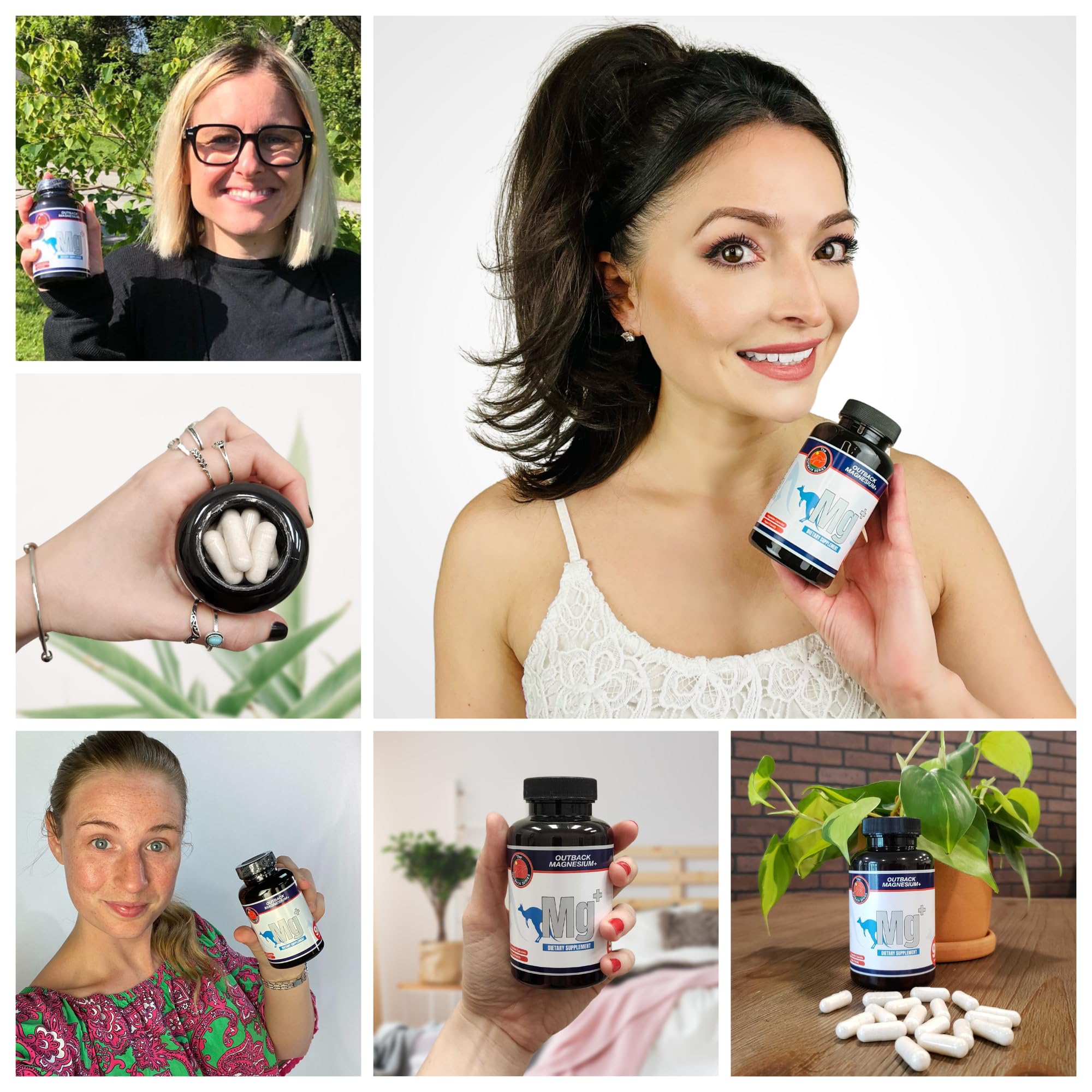 Vegan, gluten-free, non-GMO magnesium supplement packaging