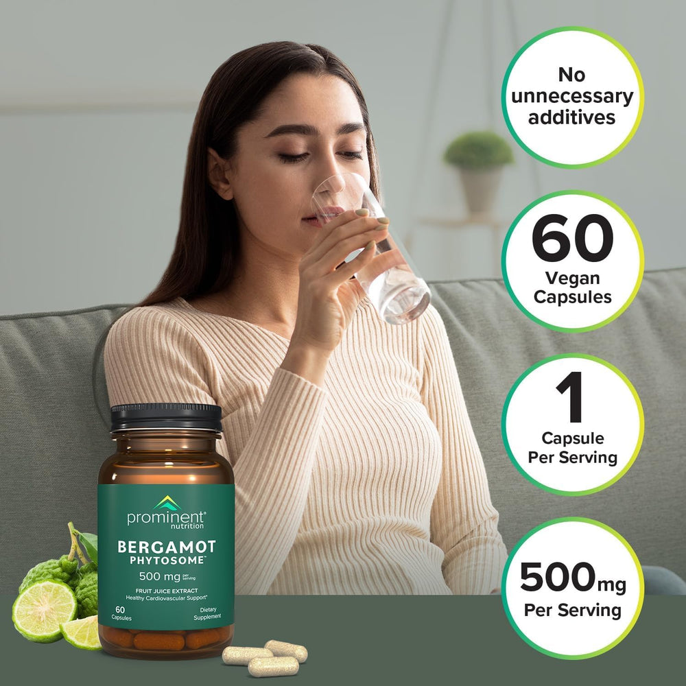 Vegan, gluten-free bergamot supplement label