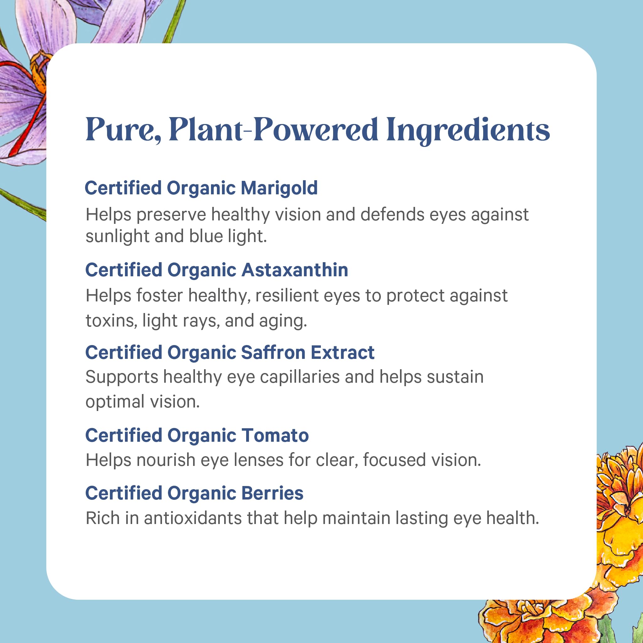 Vegan, gluten-free, non-GMO, soy- and dairy-free icons on packaging