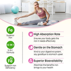 Product label showing chelated iron and 12-in-1 formula