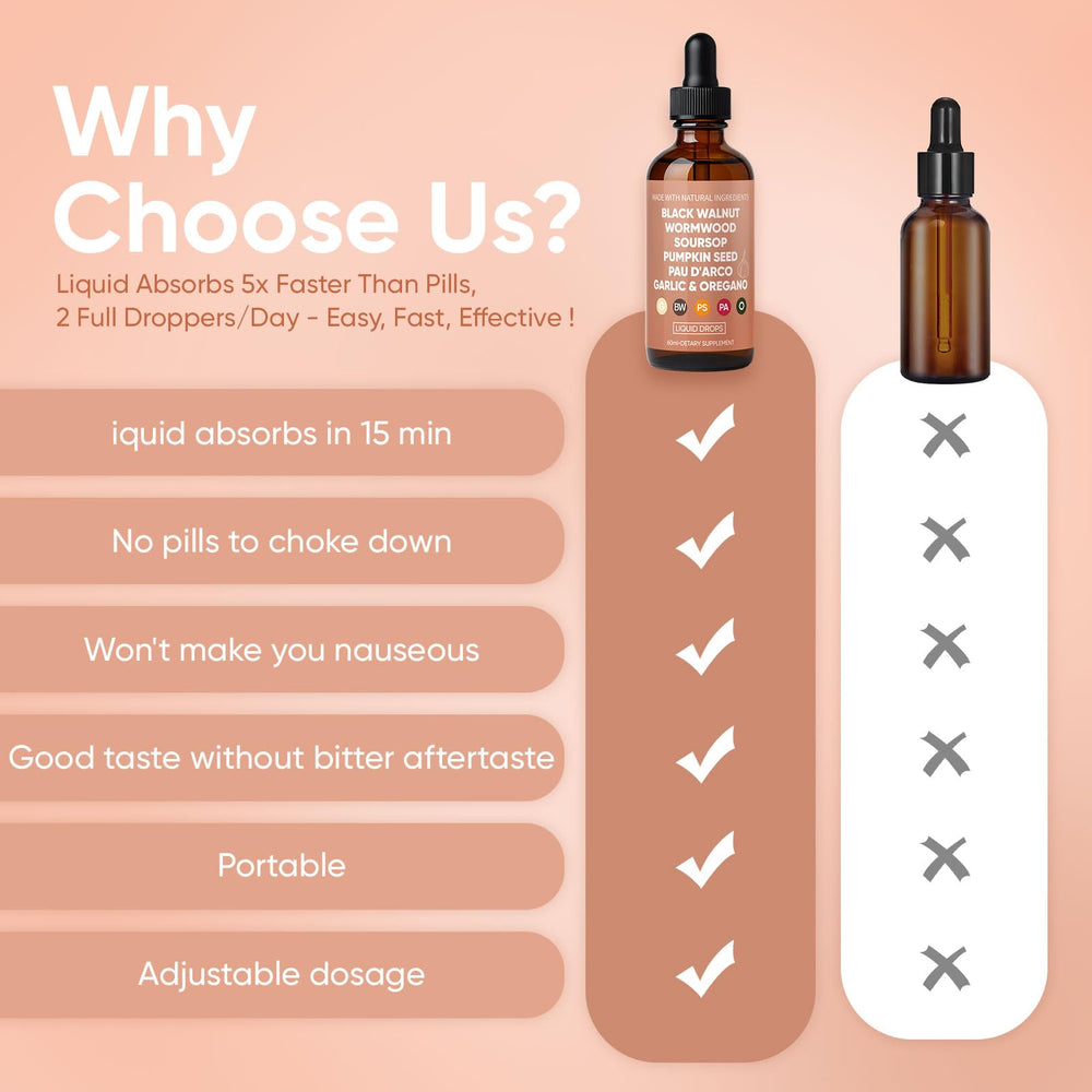 Vegan liquid drops for daily wellness and easy absorption