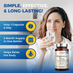 Vegan magnesium supplement for women and men