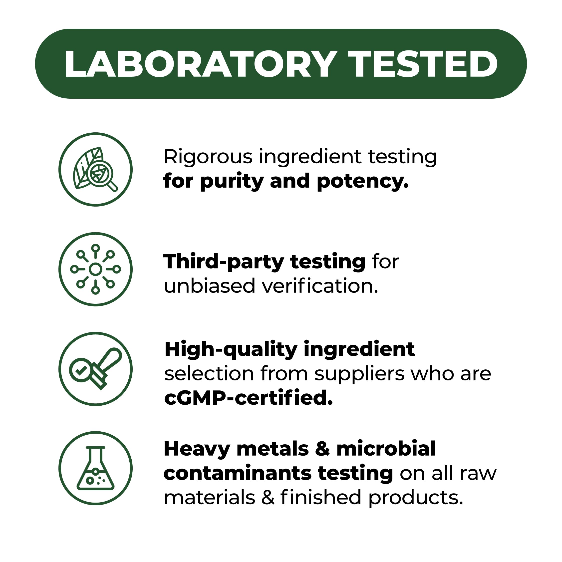 Manufactured in the USA in a cGMP-certified facility