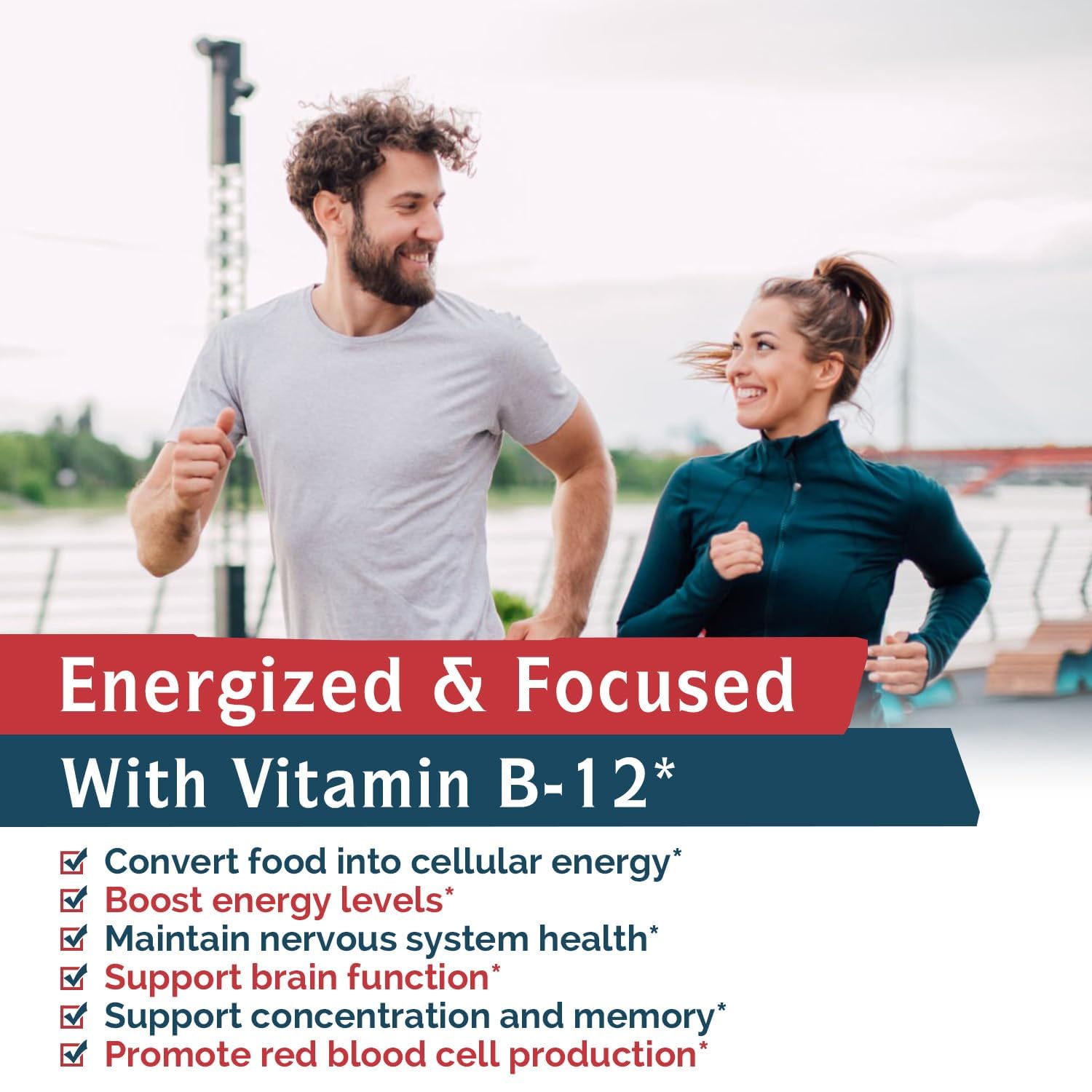 Vegan non-GMO Vitamin B12 sublingual tablet label