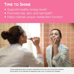 Vegan non-GMO biotin ingredients close-up