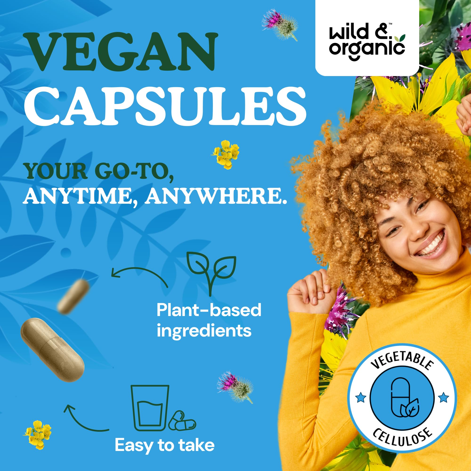 Vegan, non-GMO formula label