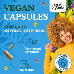 Vegan, non-GMO formula label
