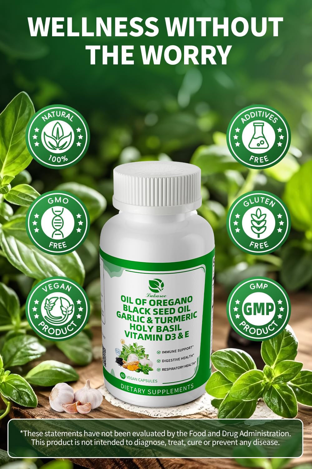 Vegan and Non-GMO formula label