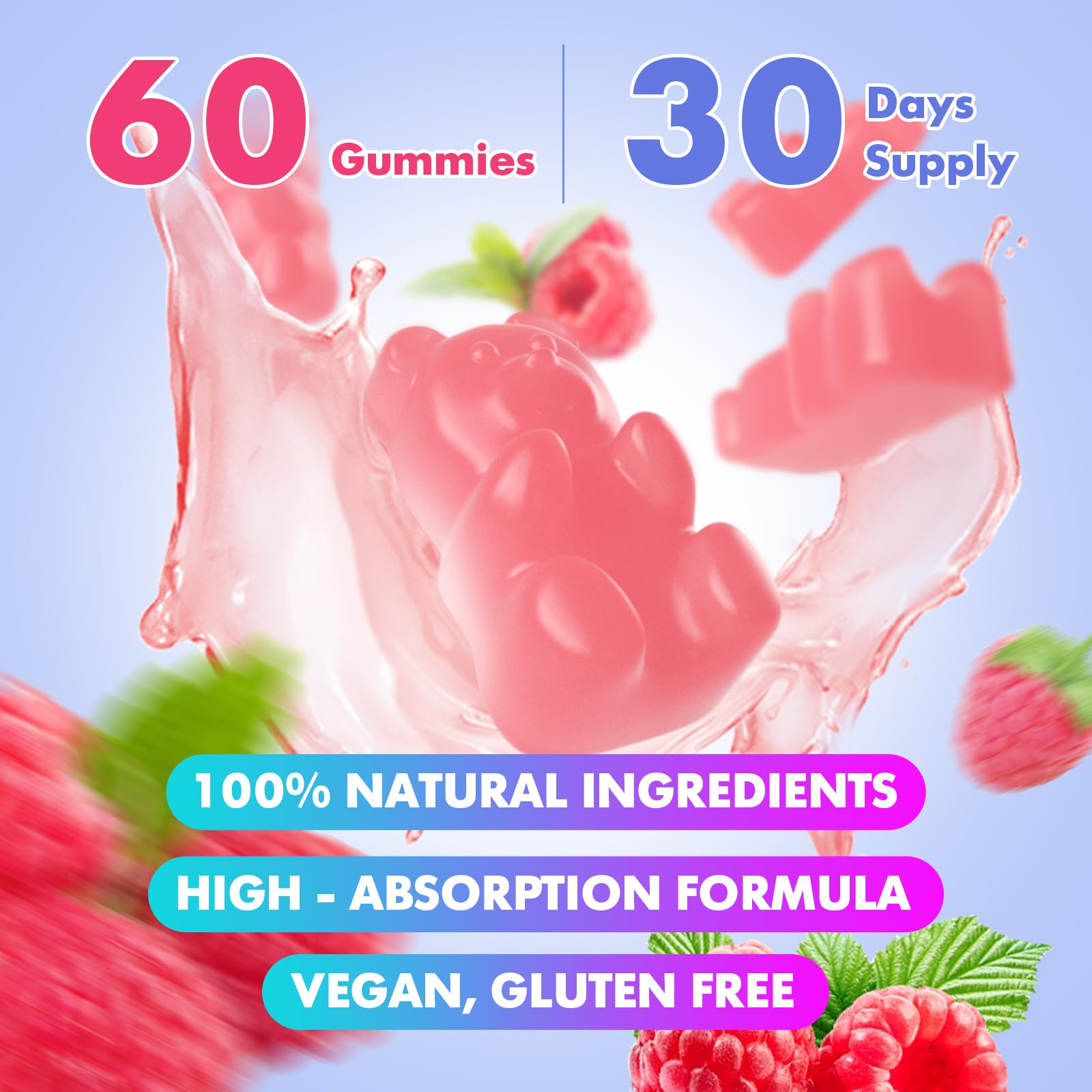 Vegan, Non-GMO, Gluten-Free badges on packaging