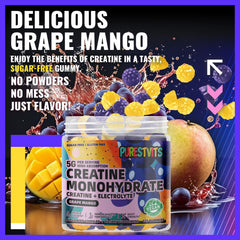 Vegan, non-GMO and gluten-free creatine monohydrate gummies