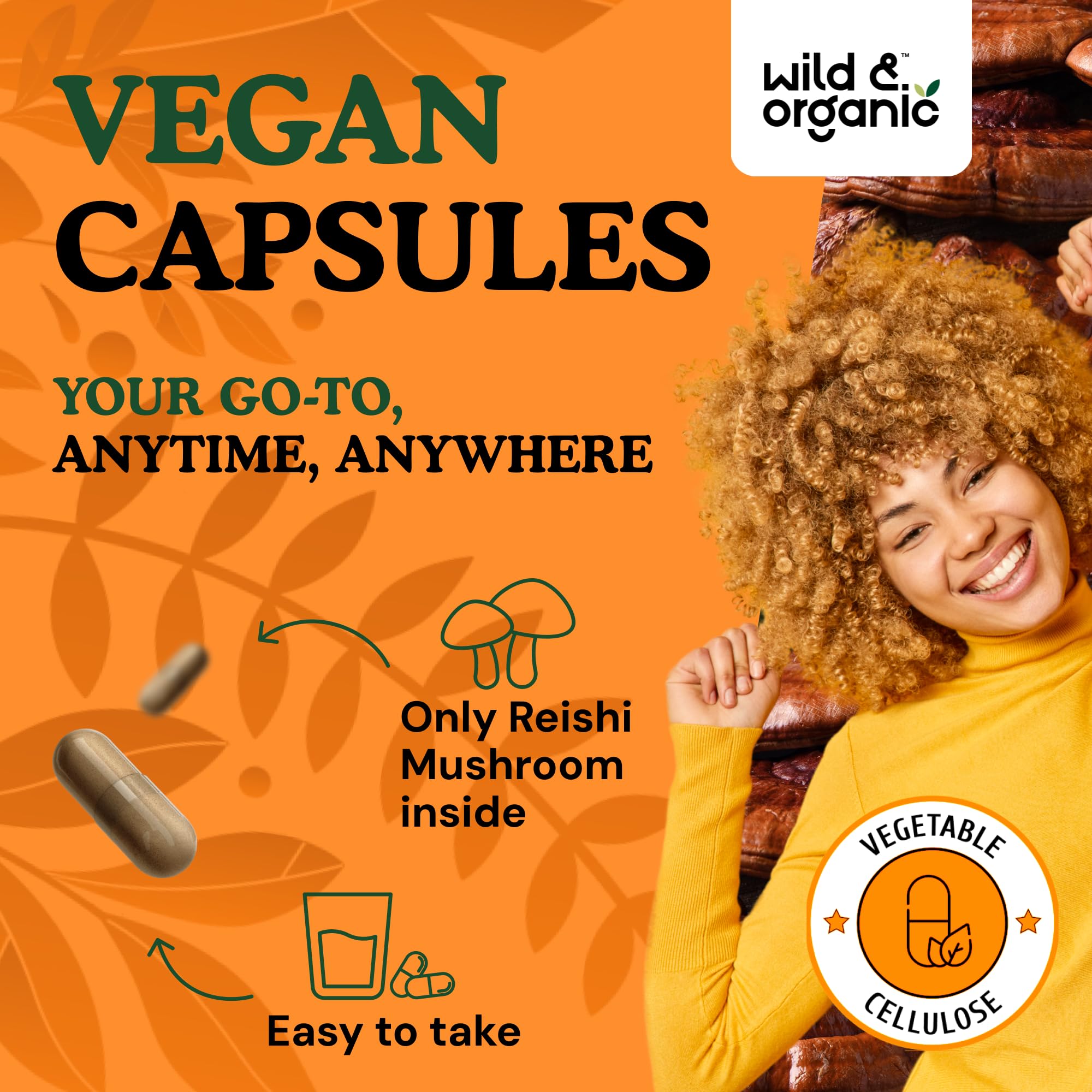 Icons representing vegan, non-GMO, and gluten-free attributes