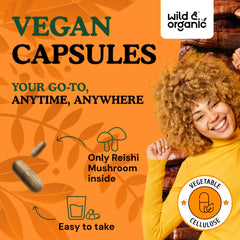 Icons representing vegan, non-GMO, and gluten-free attributes