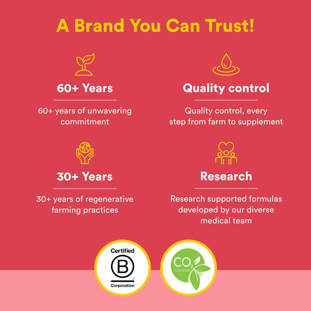 Icons indicating vegan, non-GMO and gluten-free