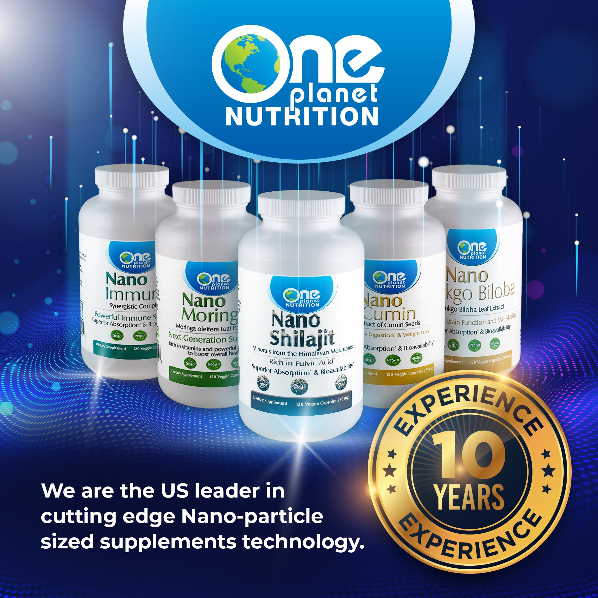 Vegan, non-GMO, gluten-free Shilajit capsules