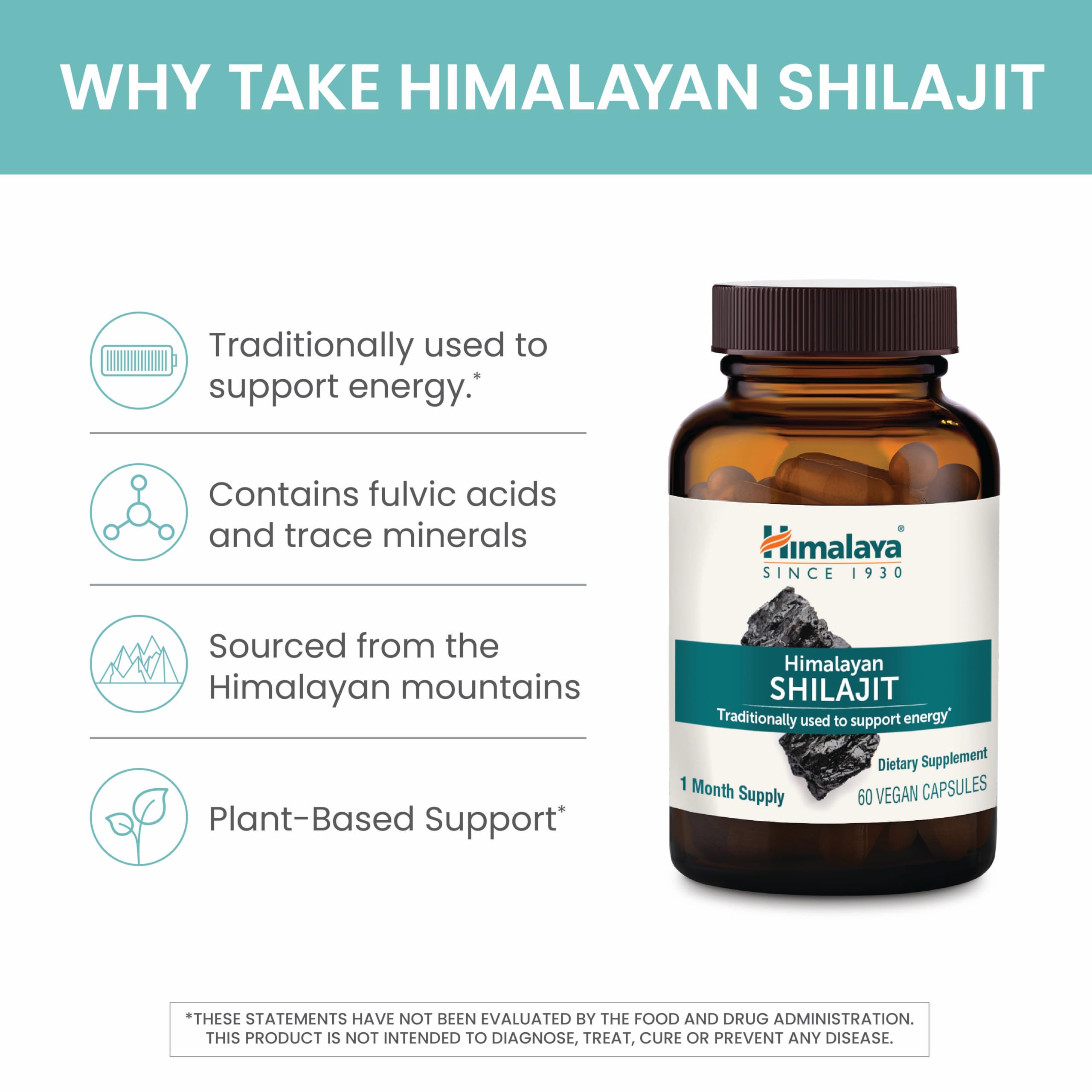 Vegan, non-GMO, gluten-free Shilajit capsules