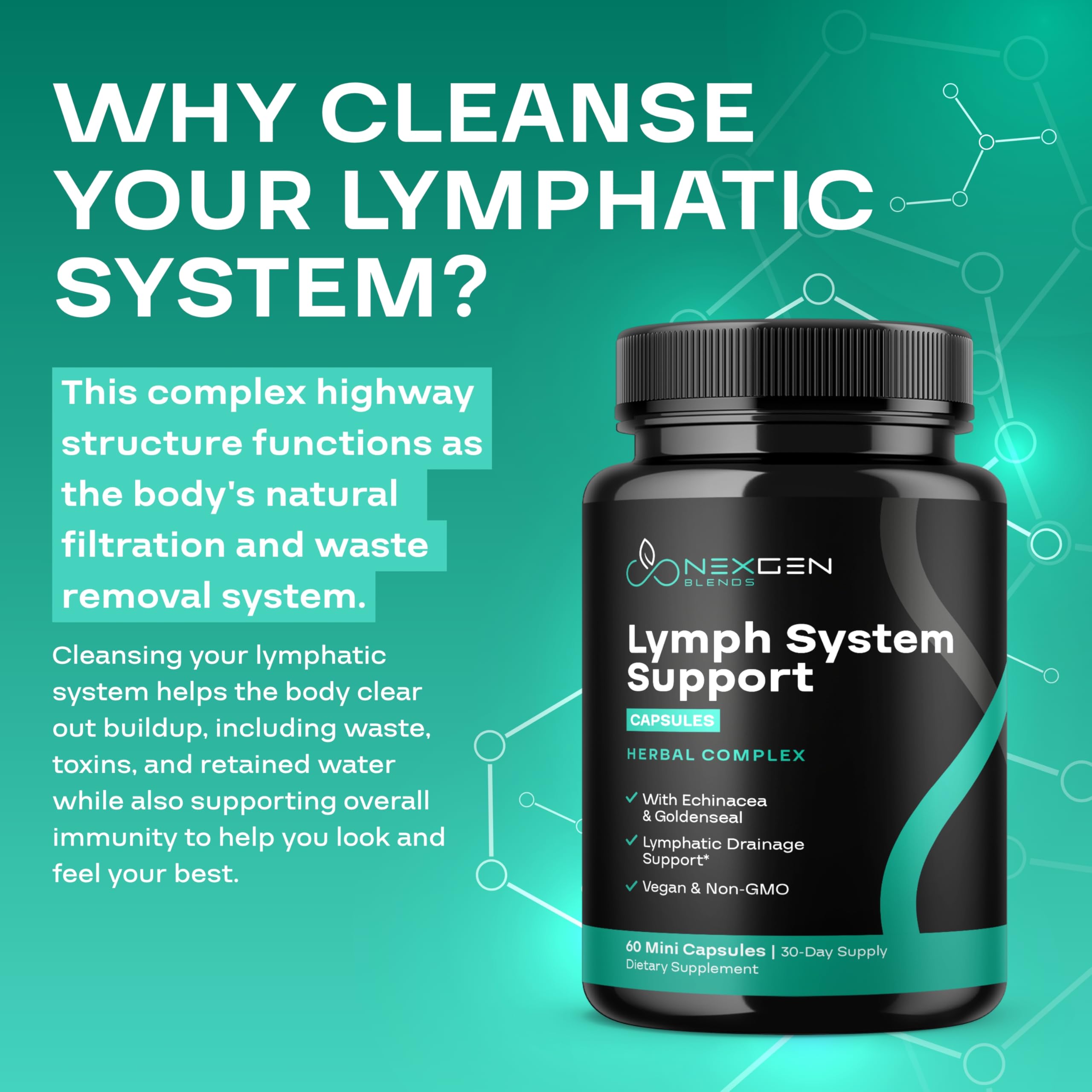 Vegan non-GMO gluten-free supplement label