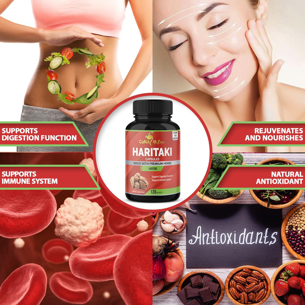 Vegan, Non-GMO, Gluten-Free Haritaki capsules