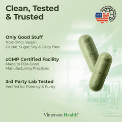 Vegan and Non-GMO certification icons on packaging