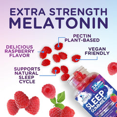 Vegan non-GMO melatonin gummies for adults