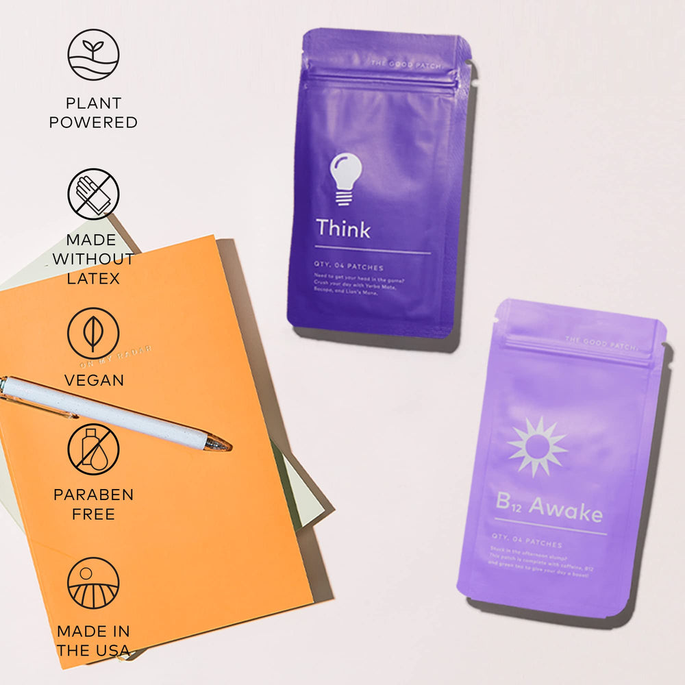 Vegan, Non-GMO, Paraben-Free badges on packaging