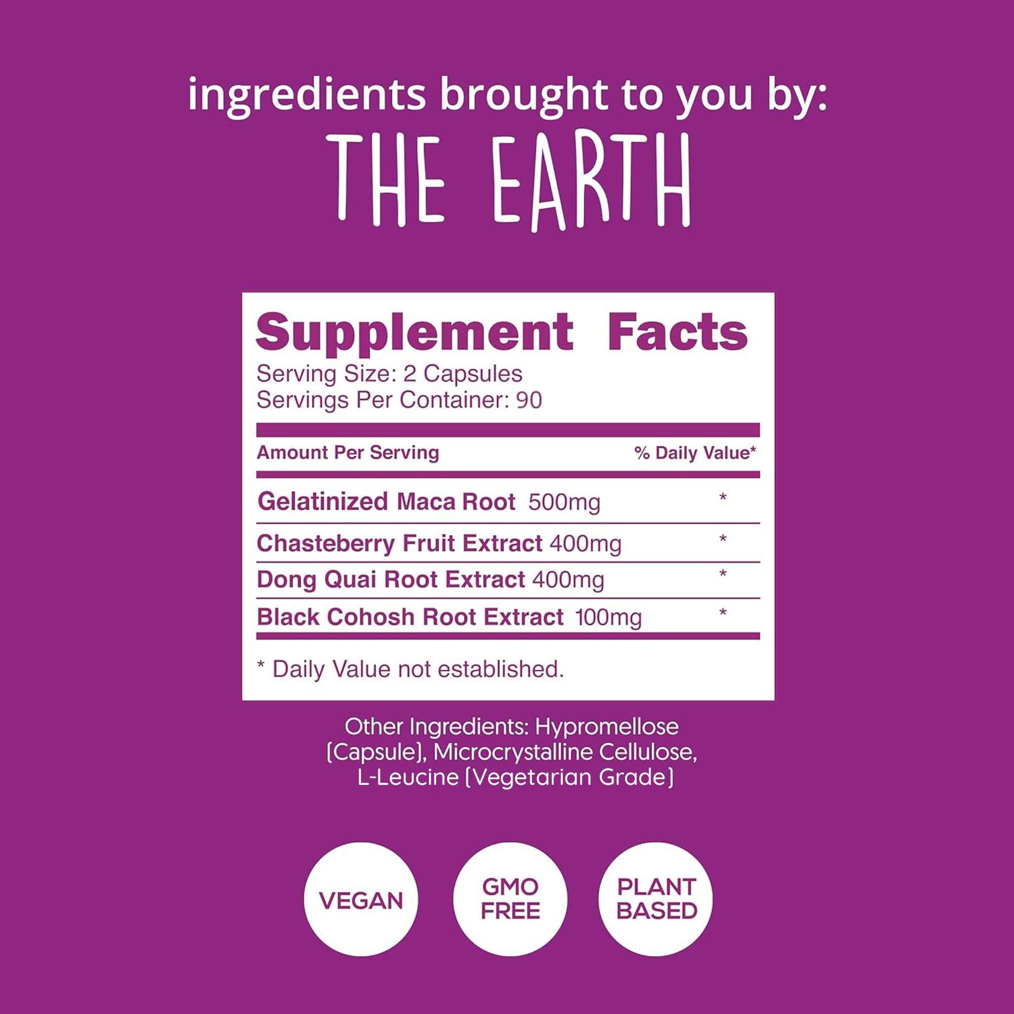 Vegan and non-GMO plant-based supplement ingredients