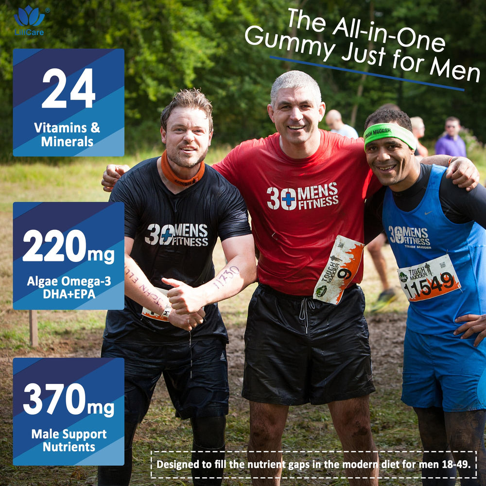 Vegan Omega-3 DHA & EPA gummies for men