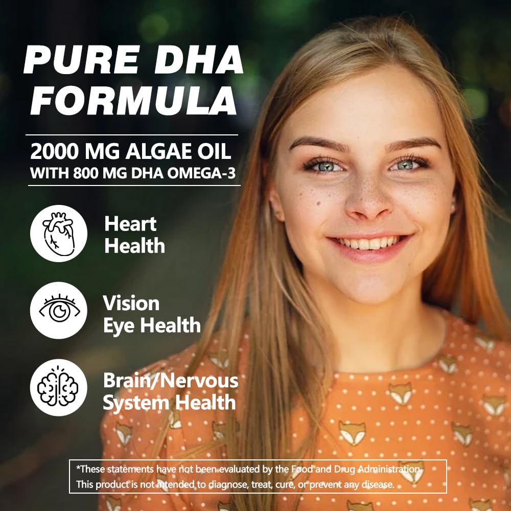 Close-up of DHA algae oil softgels