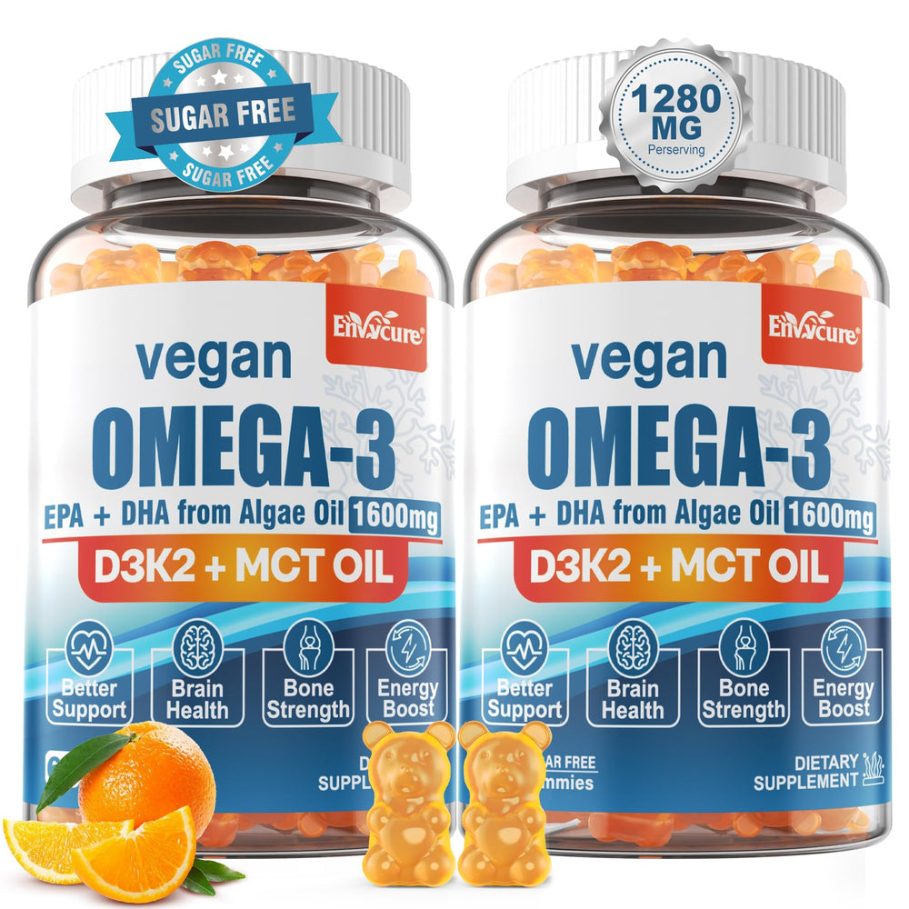 Vegan Omega-3 Gummies hero image featuring algae-based omega-3