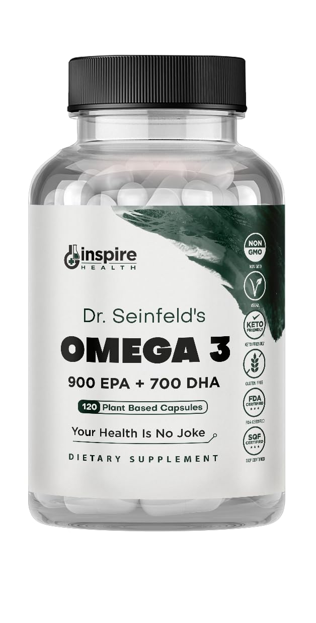 Front view of The Very Best Vegan Omega-3 bottle